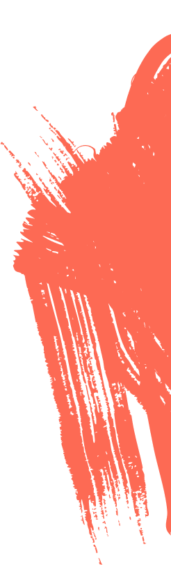 Abstrakter roter Pinselstrich auf schwarzem Hintergrund.